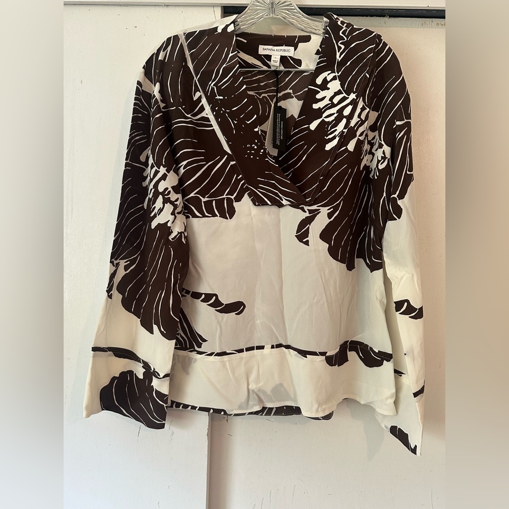 Relaxed Matte Silk V-Neck Top